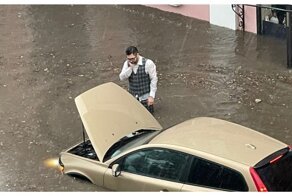 Из-за сильного ливня Нижний Новгород ушёл под воду