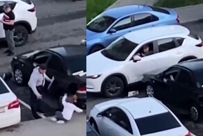 Пьяный батя посадил за руль маленькую дочку, а потом избил её