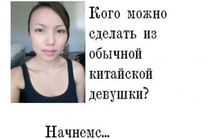 В кого можно превратить китаянку (2 фото)