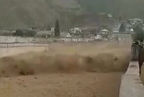 "Ваффу-фуф": забавная реакция мужчины на сход селевого потока