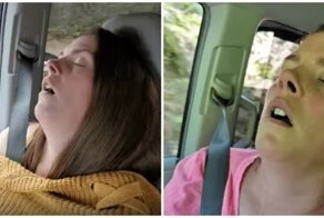 Путешествия с любимой: мужчина 15 лет фотографировал свою спящую в машине жену