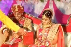 Жених и невеста подрались прямо на свадьбе