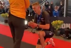 Внезапные судороги чуть не испортили предложение руки и сердца на финише