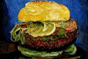 Нейросеть изобразила бургеры так, если бы их взялись написать величайшие художники мира