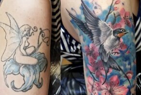 16 людей, которые пожалели о сделанной татуировке - и переделали ее