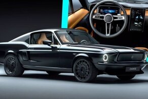 Впечатляющий электрический Ford Mustang 1967 года с полным приводом