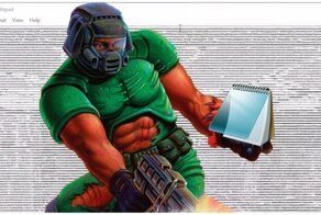 Разработчик запустил Doom в «Блокноте» Windows