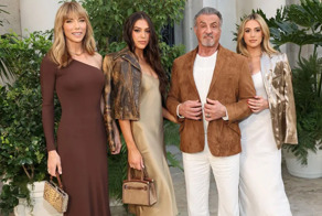 Сильвестр Сталлоне вместе с женой Дженнифер Флавин на показе Ralph Lauren