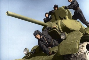 Цветные фотографии советских солдат во Второй Мировой (53 фото)