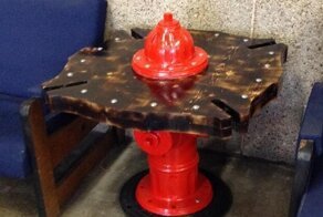 Как превратить пожарный гидрант в чайный столик