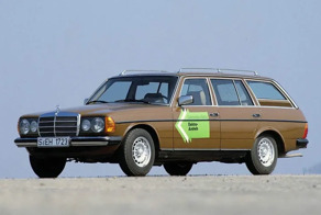 Экспериментальный гибридный автомобиль Mercedes-Benz W123 Elektro Antrieb