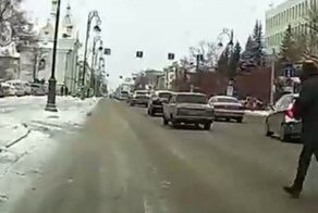 Не уйдешь! Наезд на пешехода в Тюмени