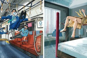 Художник показал, как наши будни не хуже Олимпийских игр проверяют нас на выносливость и силу духа