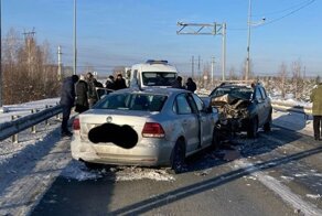 Авария дня. Смертельное лобовое столкновение на трассе под Челябинском