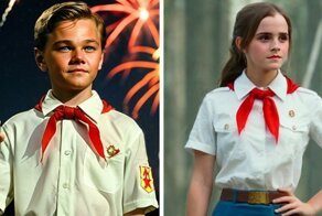 И Лео такой молодой: нейросеть показала, как выглядели бы голливудские звёзды, если бы были пионерами