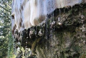 Загадочный водопад, который "превращает всё вокруг в камень"