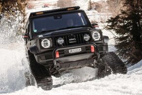 Немцы из компании Delta 4x4 превратили Mercedes G-Class в «снегоход» на гусеницах