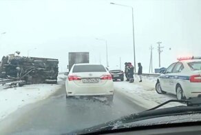 Авария дня. "Вальс" на обледенелой трассе в Башкирии
