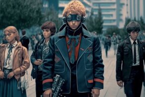 Нейросети показали, как выглядели бы «Приключения Электроника» в стиле киберпанк