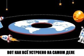 Забавные и смешные картинки про «теорию» плоской Земли