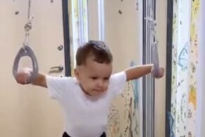 Мальчик с большим спортивным будущим