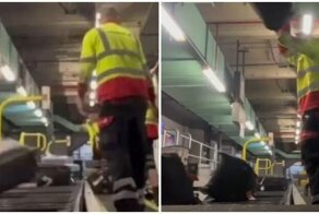 «И так сойдет!»: небрежное обращение сотрудников аэропорта с багажом попало на видео