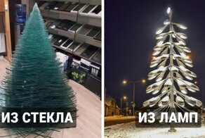 18 креативных и необычных праздничных ёлок