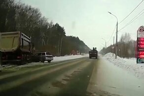 Не оставил шансов: безумный обгон большегруза в Арзамасе