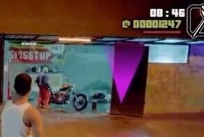 Шикарная реклама грузинского магазина автозапчастей в стиле GTA