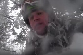 Лыжник чуть не погиб при спуске по трассе
