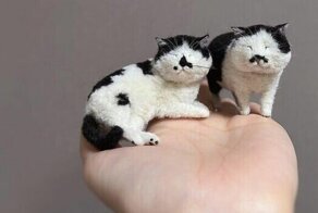 Милота дня: японская художница делает котов из войлока