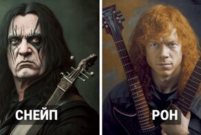 Как выглядели бы герои поттерианы, если бы вместо магии выбрали рок-музыку