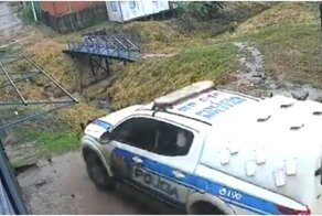Эффектный финал полицейской погони в Бразилии