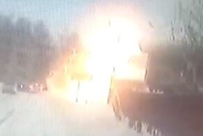 Момент взрыва автосервиса в Бугульме попал на видео
