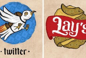 Как выглядели бы логотипы известных компаний, если бы их рисовали художники из Средневековья