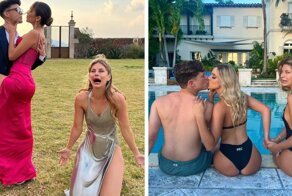 Американка делится в соцсетях снимками, на которых ярче некуда показывает, что значит быть третьей лишней