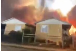 В Чили образовались огненные смерчи из-за лесных пожаров