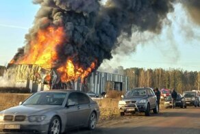 В Латвии горел американский завод по производству дронов
