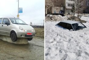 Что будет, если вовремя не освободить автомобиль из снежного плена