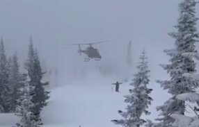 Появилось видео жёсткой посадки вертолёта в Кемеровской области