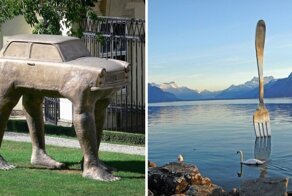 10 неожиданных памятников со всего мира, доказывающих, что фантазия скульпторов не знает границ