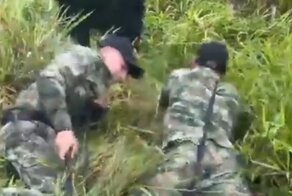 Коварный пёс воспользовался моментом на военных учениях