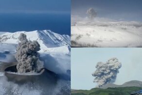 Страшно и красиво: на Курилах вулкан выбросил огромный столб пепла и может начать извергаться