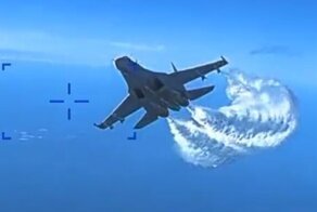 Пентагон показал видео с камеры утонувшего в Чёрном море БПЛА MQ-9 Reaper