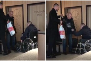 Мужчина без ноги напал на пенсионера, занявшего туалет для инвалидов
