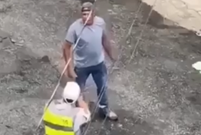 Сногсшибательное задержание нарушителя