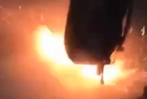 Взрыв неисправного пауэрбанка в рюкзаке студента попал на видео