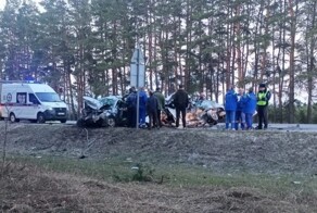 Авария дня. BMW-обочечник устроил ДТП на встречной полосе