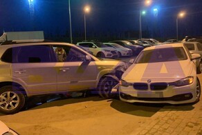 Пьяные ППСники протаранили припаркованную машину в Красногорске