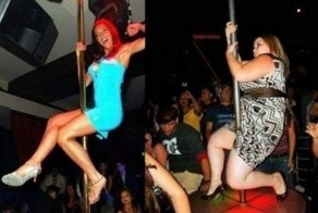 Худые и толстые в похожих ситуациях (16 фото)